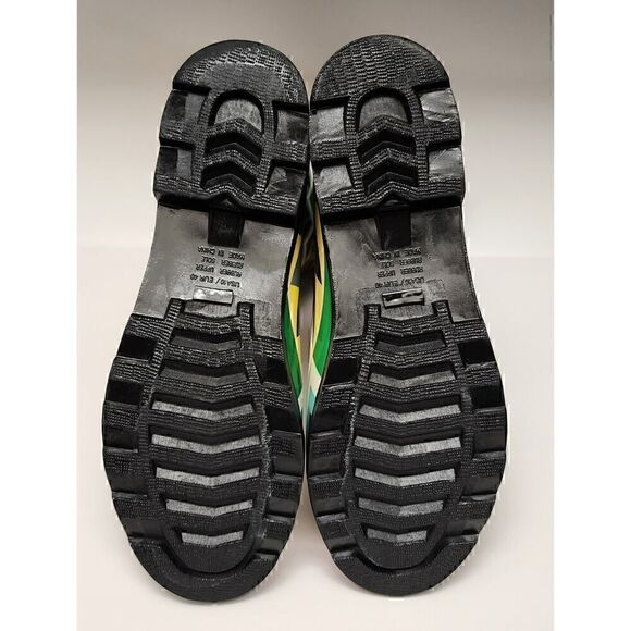 Corkys Shoes Women's Sunshine Multi Color Chevron Print Rain Boots Size 10 - Picture 12 of 12